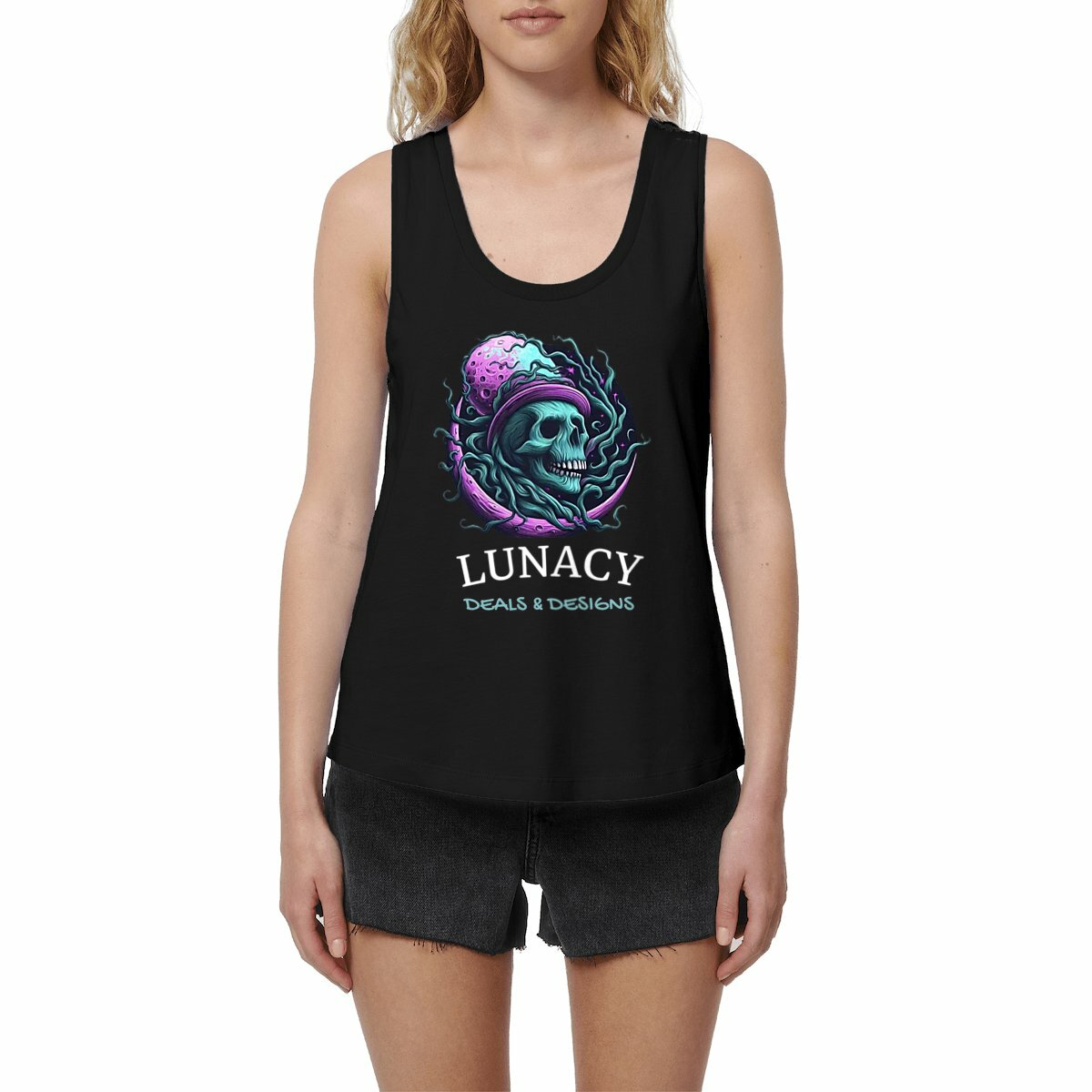 Image front Lunacy Deals & Designs Women's Relaxed Fit Tank Top