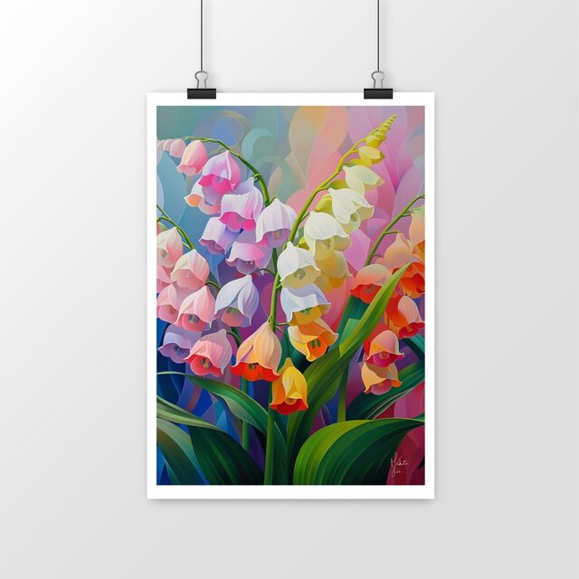 Image front Poster « bouquet de muguet »