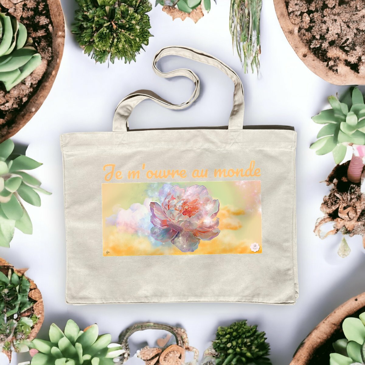 Image front Shopping Bag "Je m'ouvre au monde"