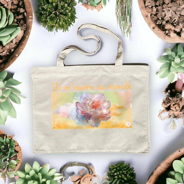 Image front Shopping Bag "Je m'ouvre au monde"