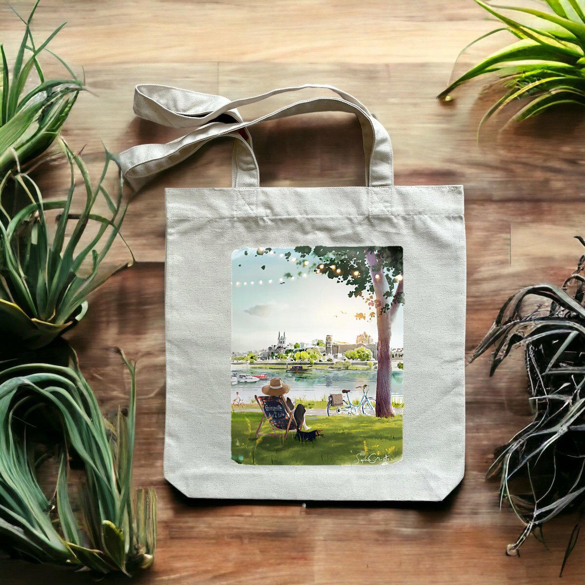 Image front La guinguette d'Angers - Totebag