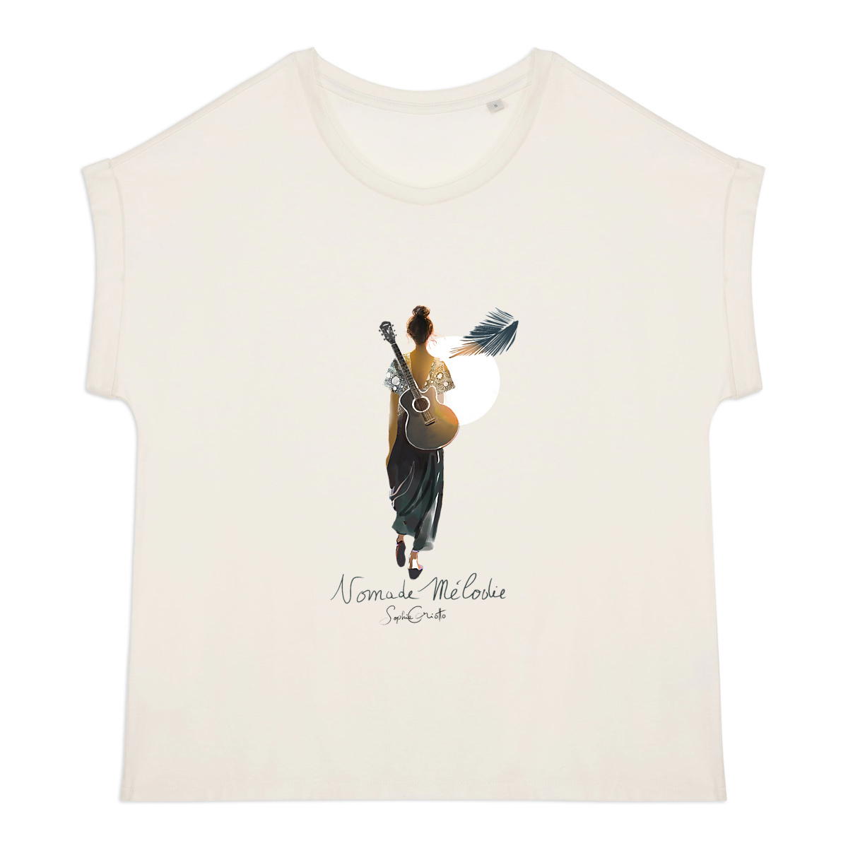 Image front Nomade Mélodie -T shirt léger/manches revers