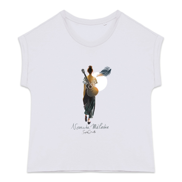 Image back Nomade Mélodie -T shirt léger/manches revers