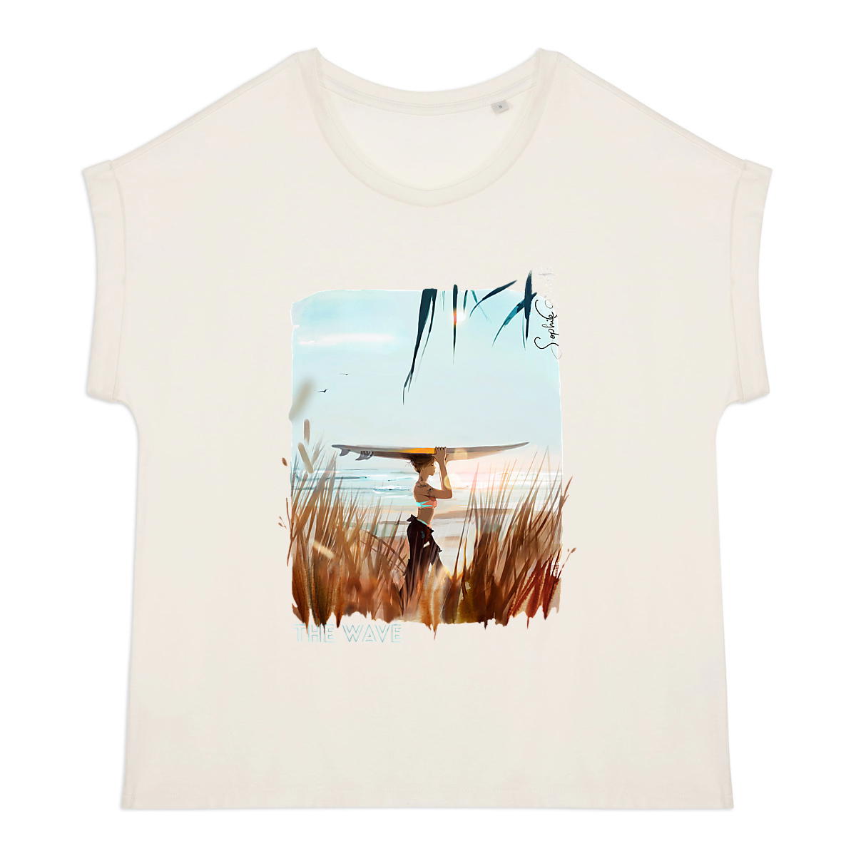 Image front The Wave - T Shirt léger/ manches revers