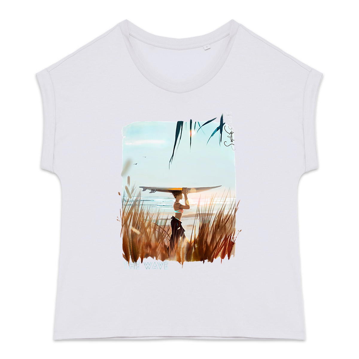 Image back The Wave - T Shirt léger/ manches revers