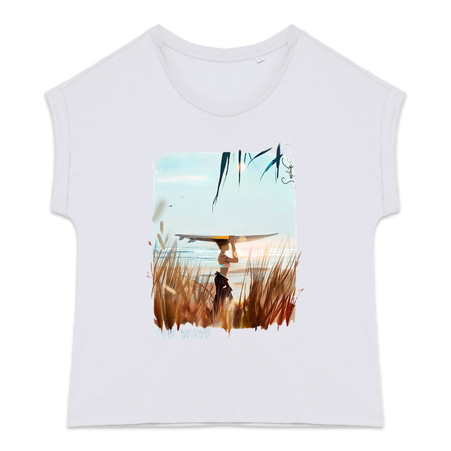 Image back The Wave - Tshirt léger/revers manches