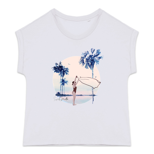 Image back Sunset - T shirt manches repliées