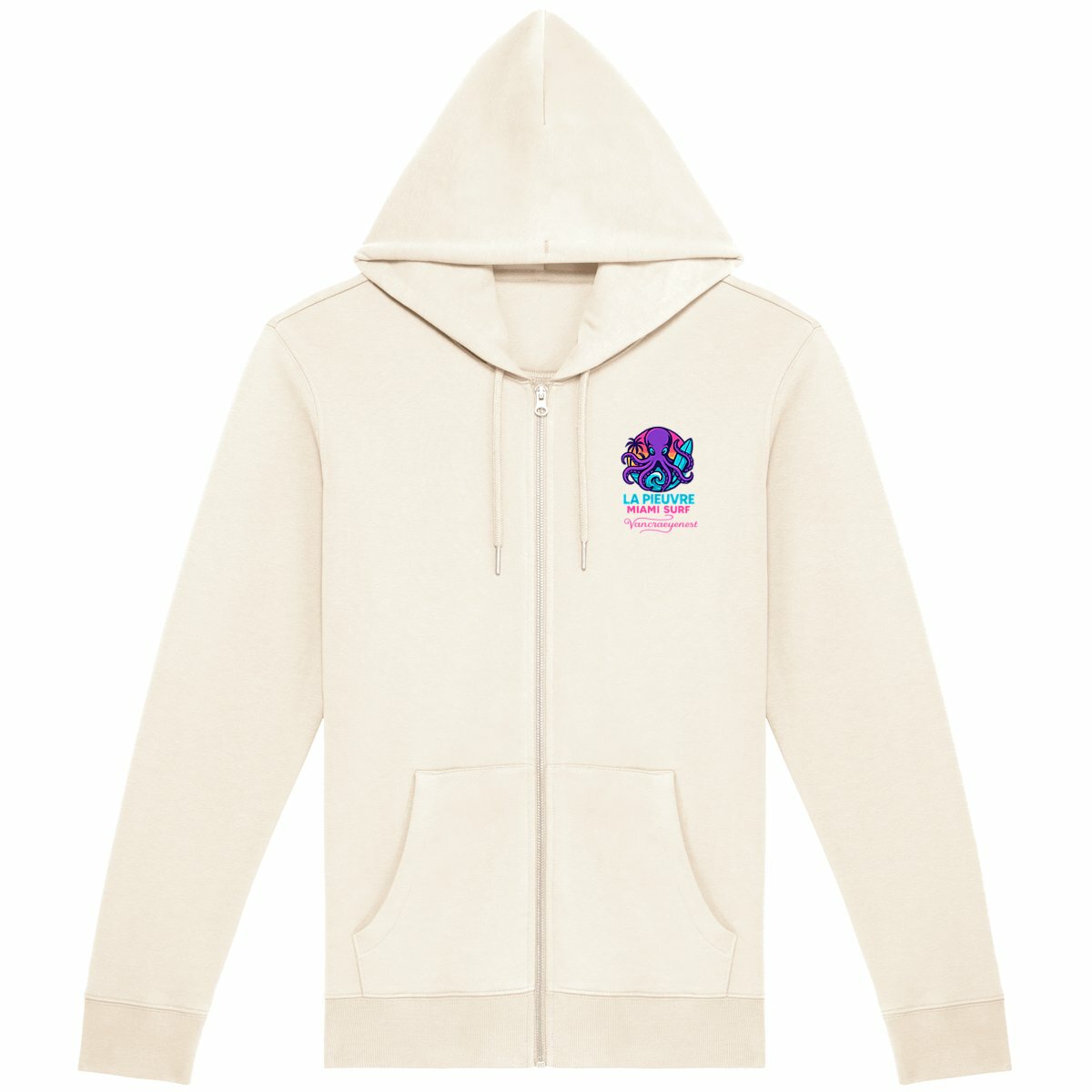 Image back Sweat à capuche zippé unisexe - Confort et style pour adultes