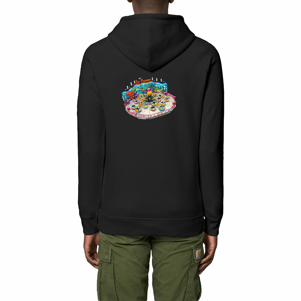 Image front Sweat à capuche avec poches latérales - La pieuvre adulte