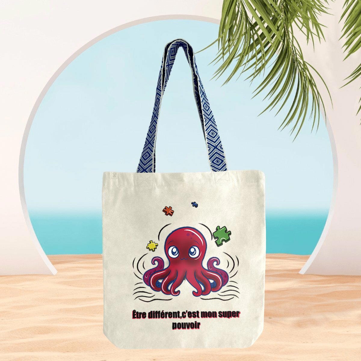 Image front cute tote bag 