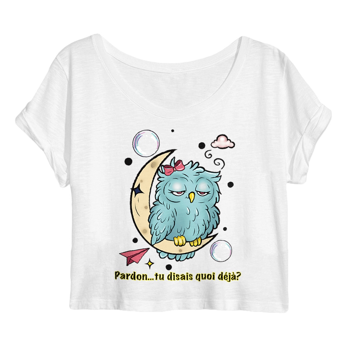 Image front Sorry, Were You Saying Something?” Owl ADD Tote Bag – Ethnic Design – Recycled Cotton & Po