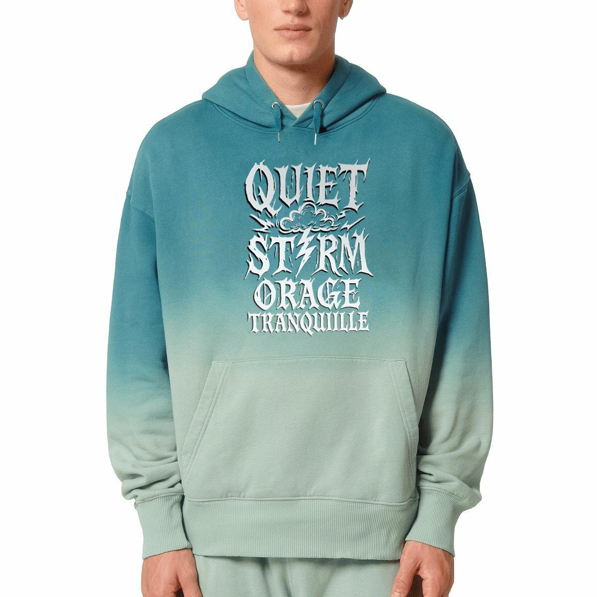 Image front Dip Dye Oversized Hoodie – Unisex Eco-Friendly Streetwear