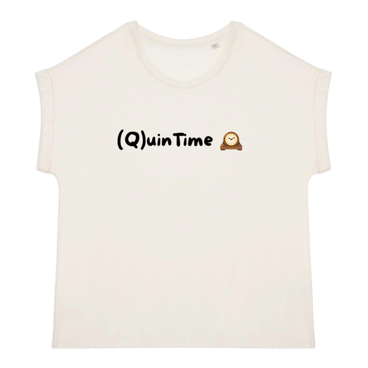 Women's organic t-shirt with cuffed sleeves | (Q)uinTime Merch