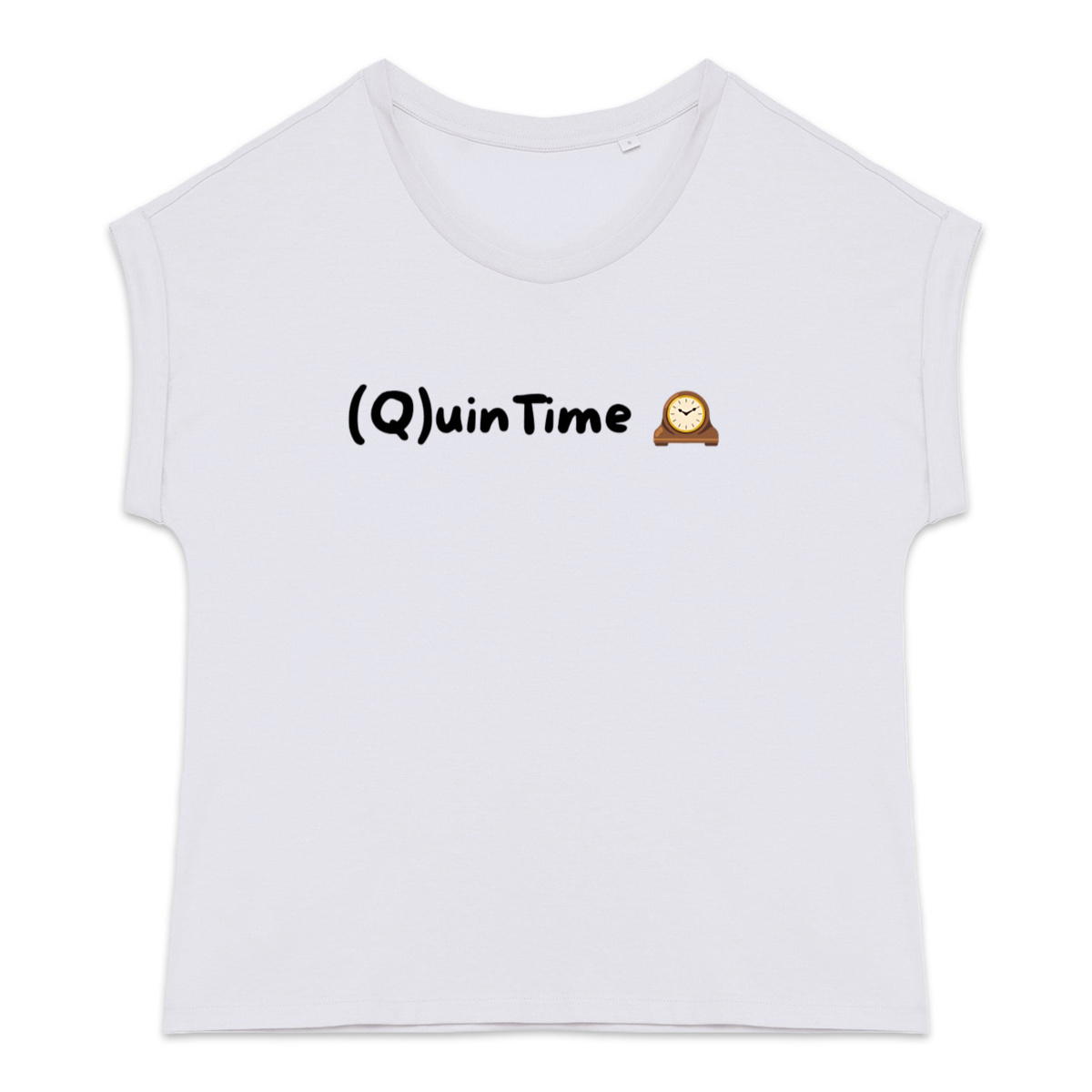 Women's organic t-shirt with cuffed sleeves | (Q)uinTime Merch - Image