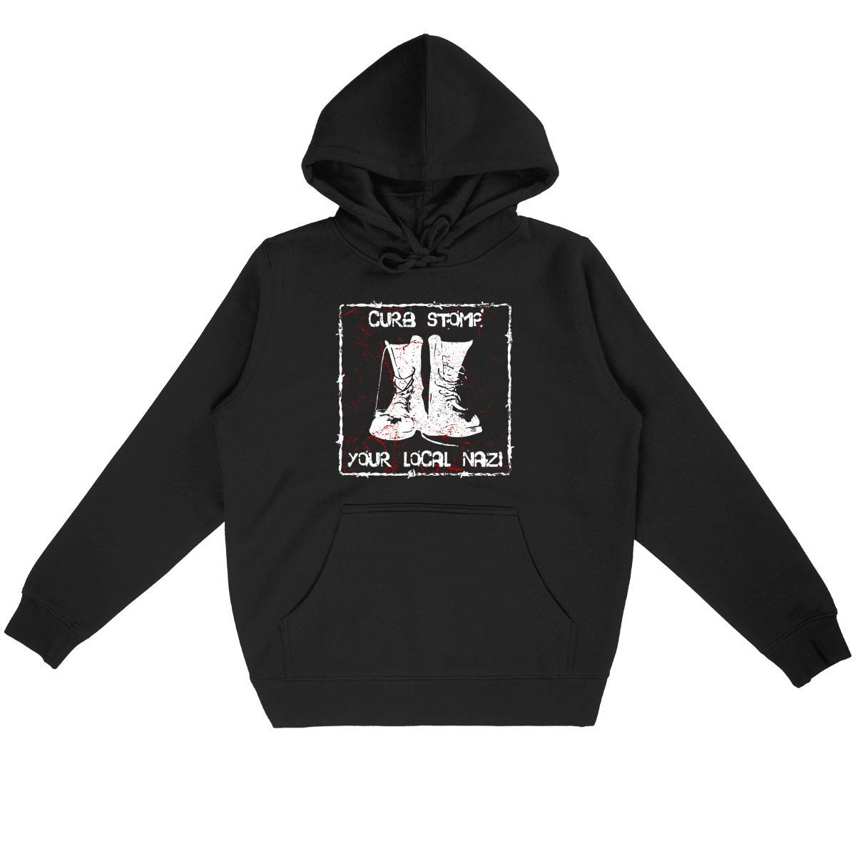 "Curb stomp your local nazi" hoodie