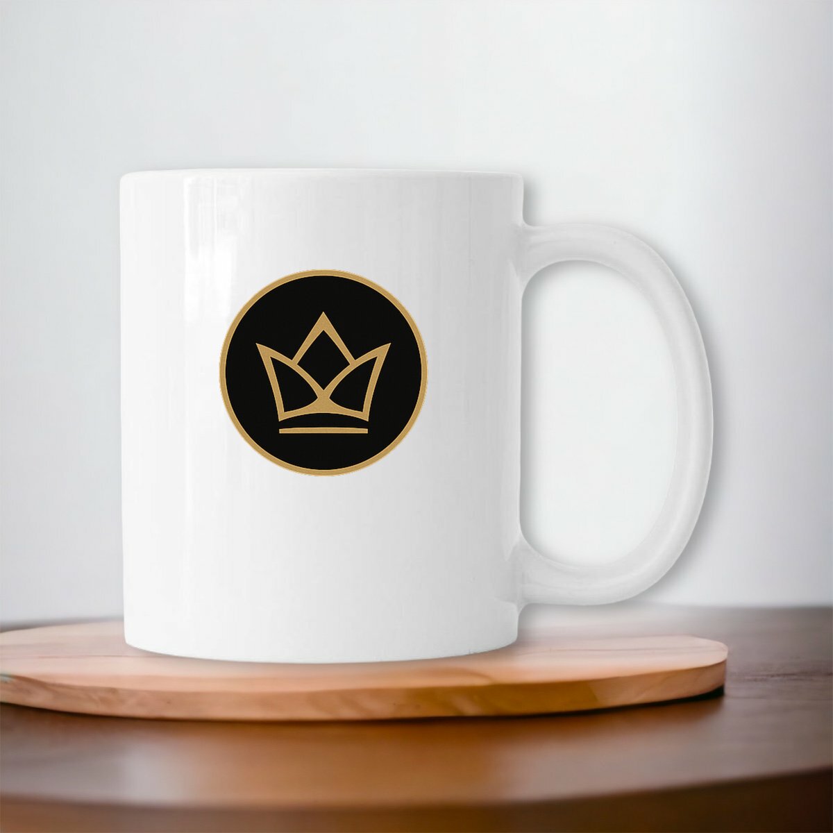 Keramik-Becher, Paradiso Logo Gold
