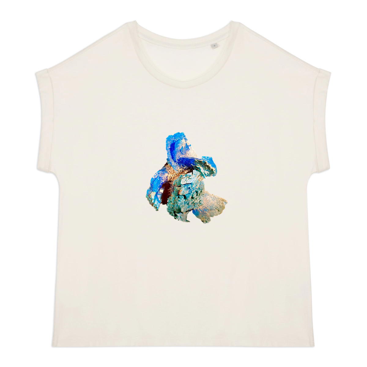 T-shirt, ladies, from organic farming, sleeves with turn-ups - Image