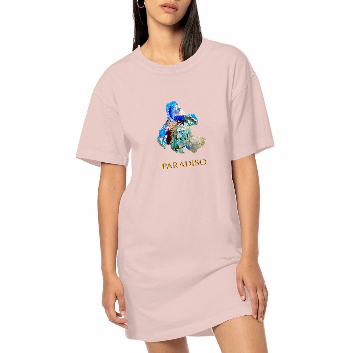 Vintage-T-Shirt-Kleid für Frauen