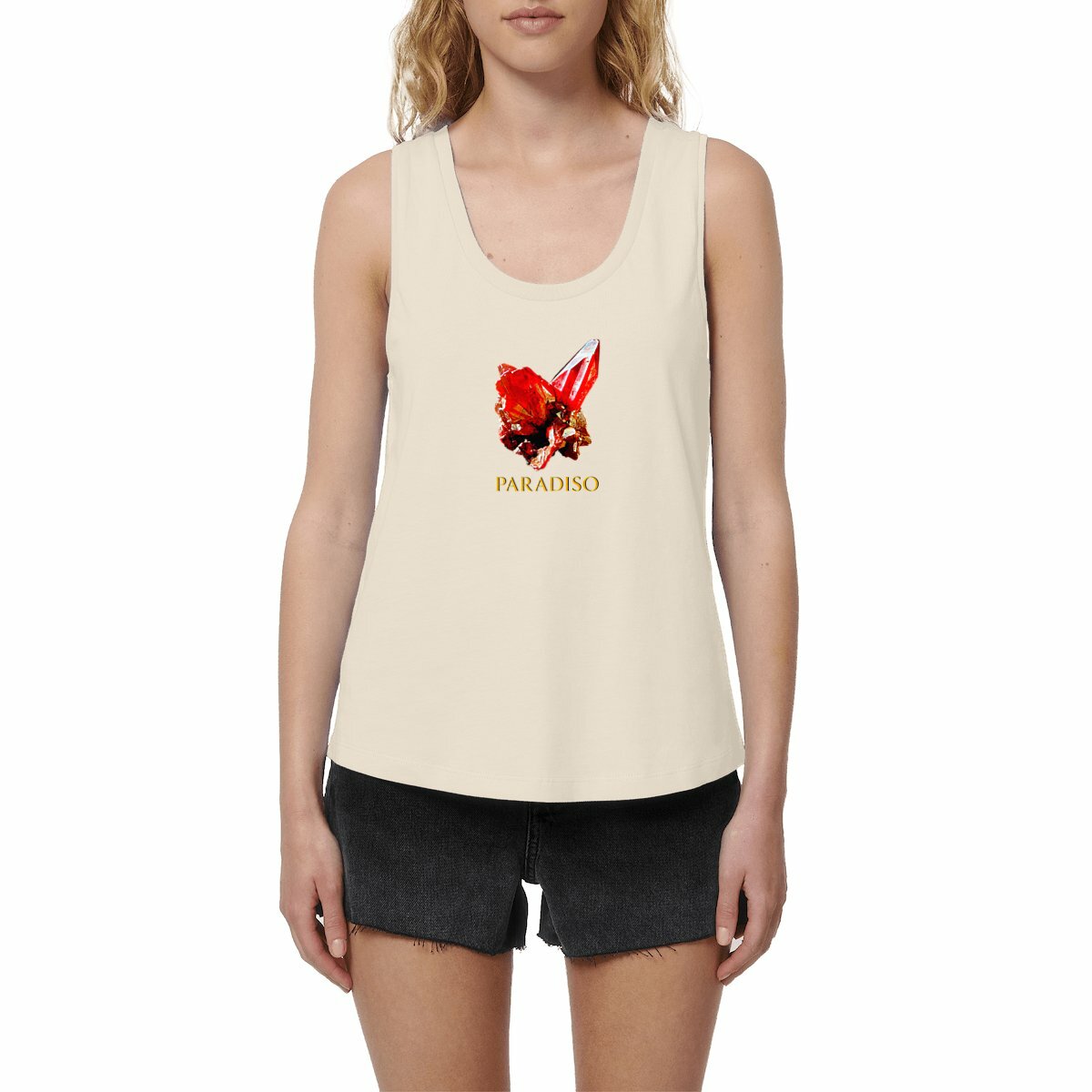 Locker sitzendes Damen-Tank-Top, Paradiso Proustit Crystal print