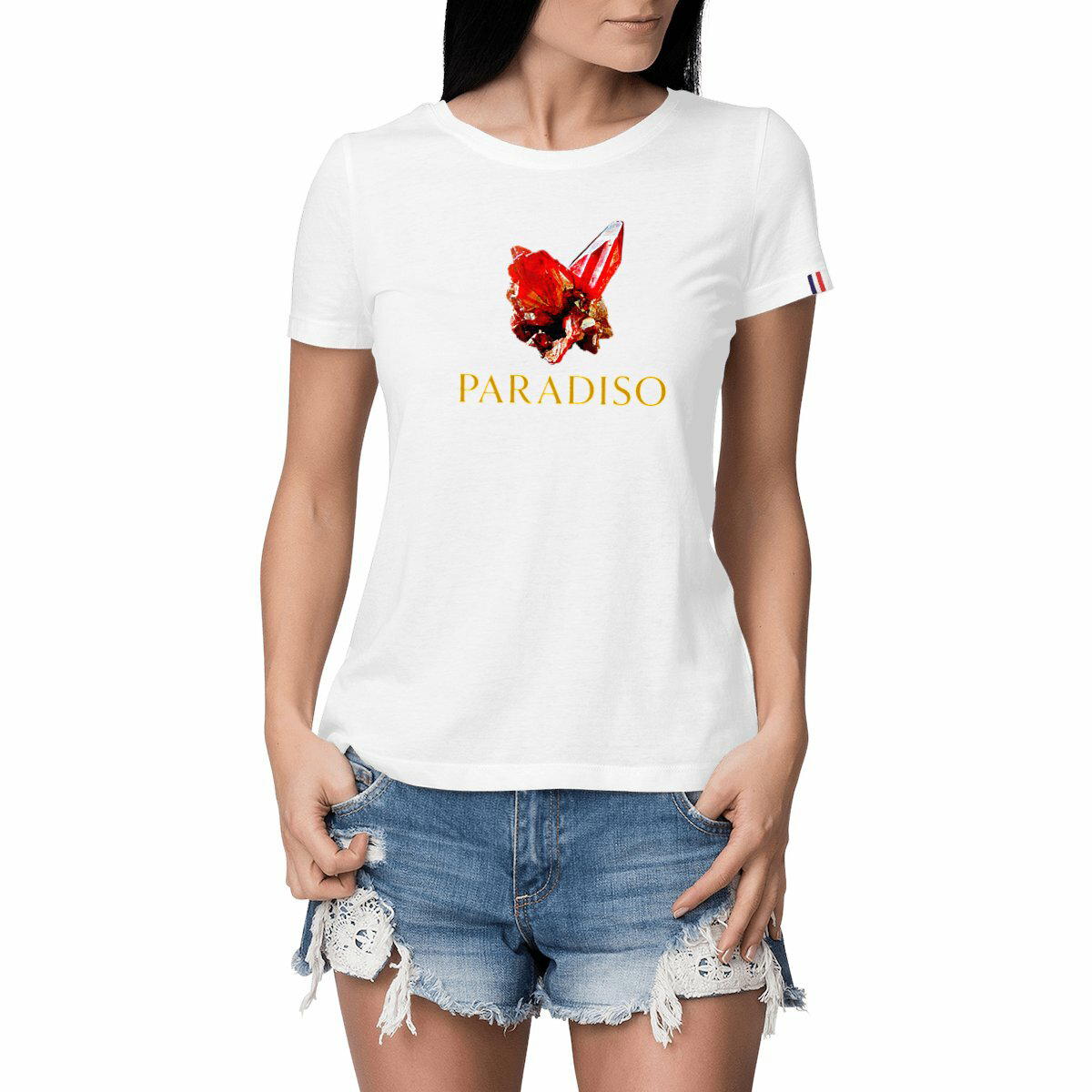 T-shirt print Paradiso and Proustit Gemstone