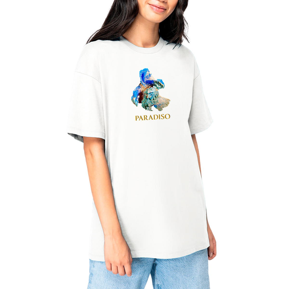Unisex T-Shirt in Übergröße - Prismart Coopervitriol Print