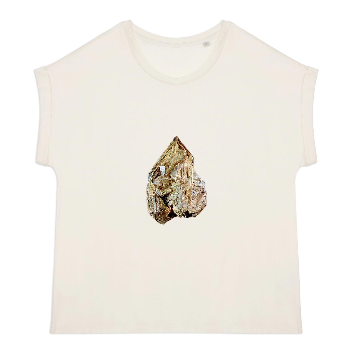 T-shirt, ladies, from organic farming, sleeves with turn-ups. - Image