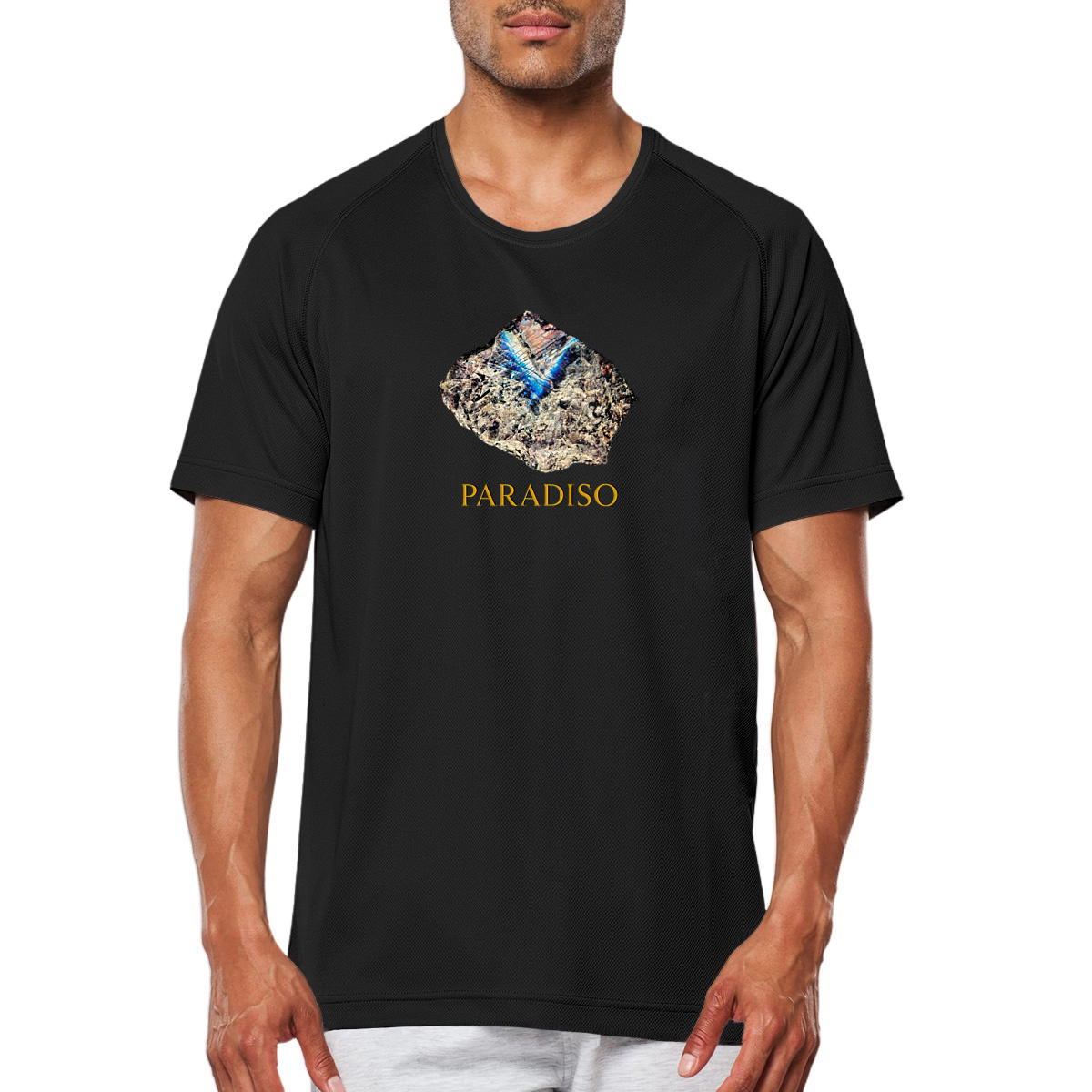 Recyceltes Sport-T-Shirt für Herren, Paradiso Gemstone print