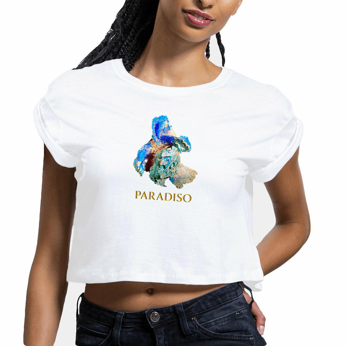 Crop Top für Frauen, Paradiso Cooper vitriol print