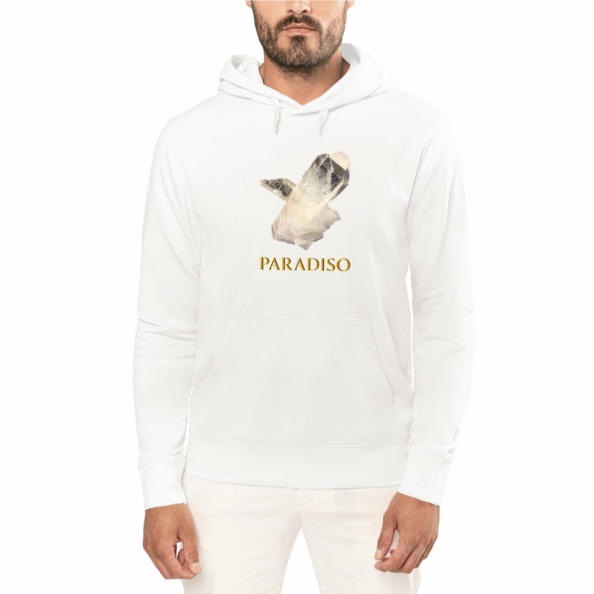 Leichter Unisex-Kapuzenpullover, Paradiso Crystal print