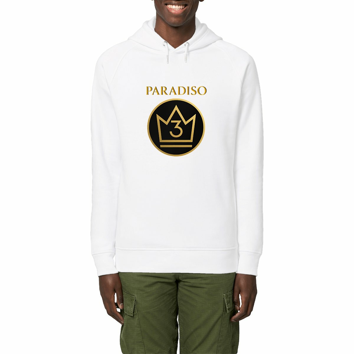 Kapuzenpulli Hoodie Seitentaschen Paradiso 33 Logo