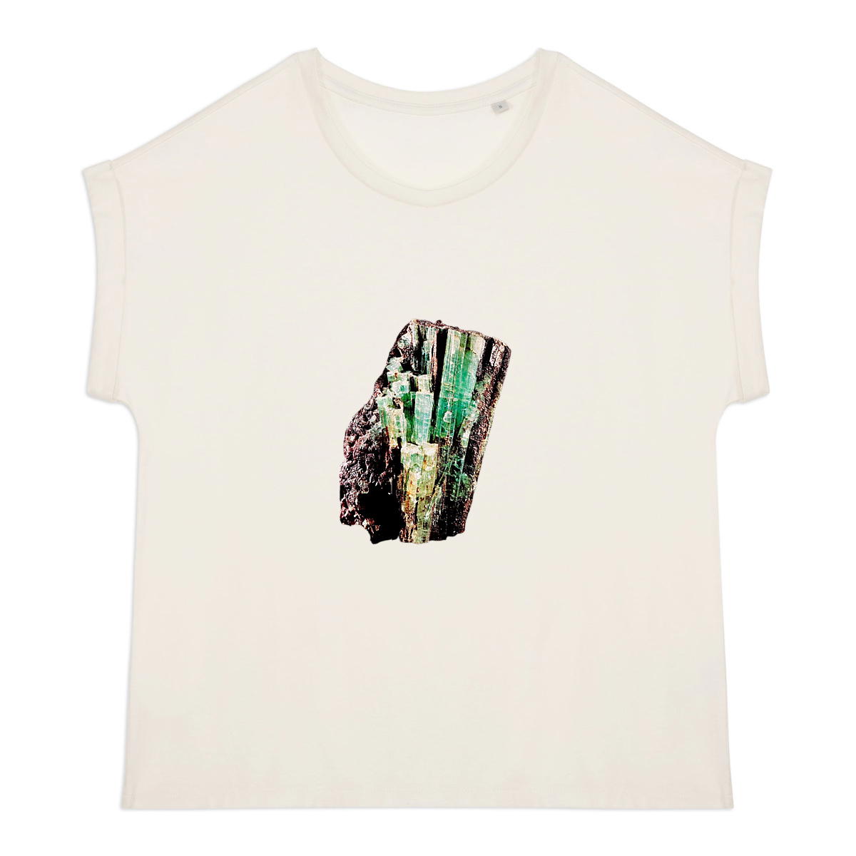 T-shirt, ladies, from organic farming, sleeves with turn-ups - Image