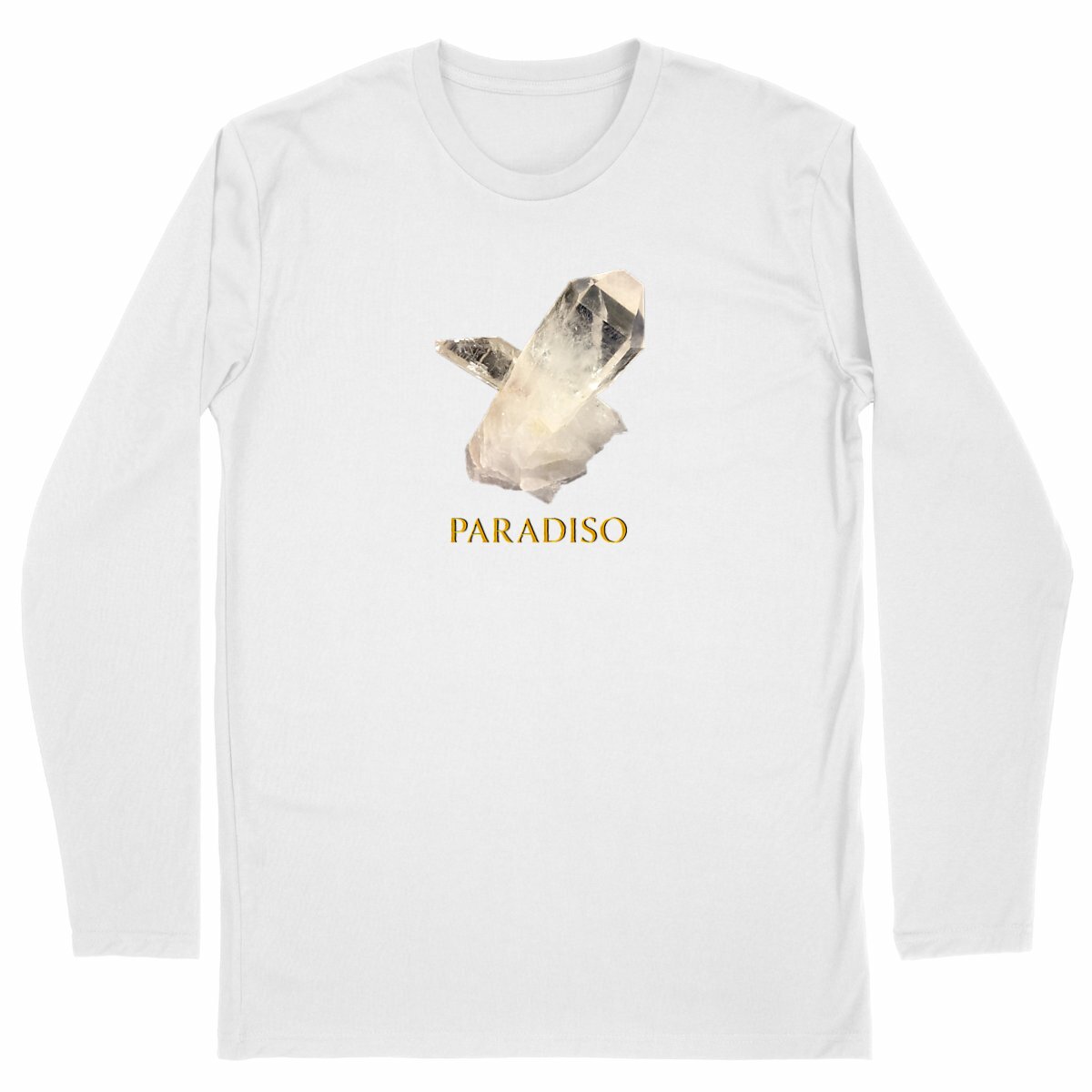 Klassisches langärmeliges Herren-T-Shirt, Paradiso Crystal print - Image