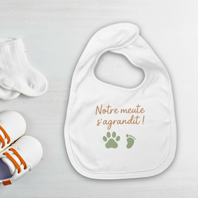 Bavoir bébé annonce arrivée bébé