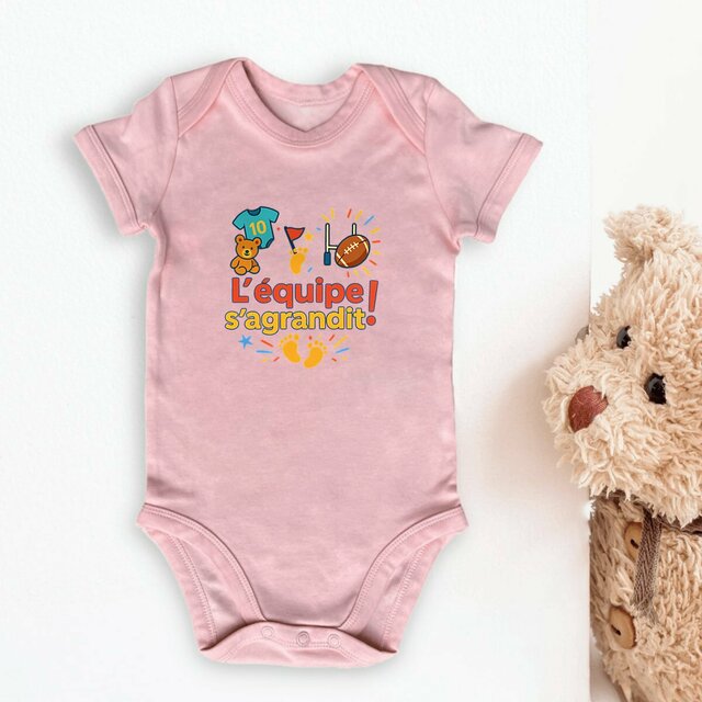 Body bébé thème Rugby - Cadeau idéal