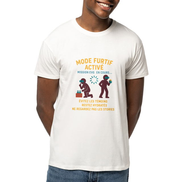 T-shirt unisexe léger humoristique EVG