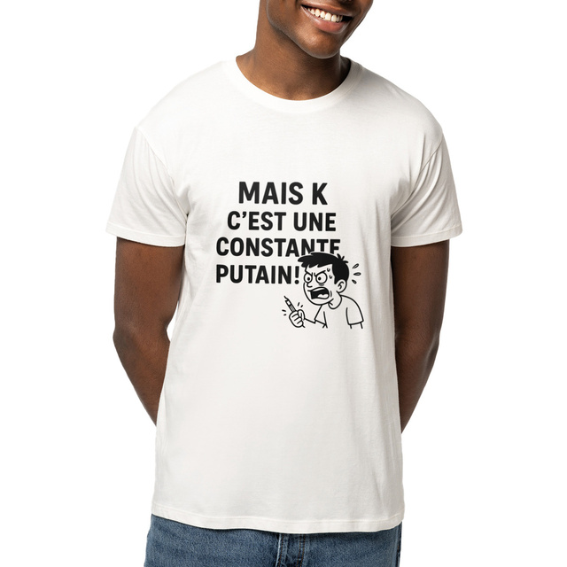 T-shirt unisexe léger humoristique prépa scientifique