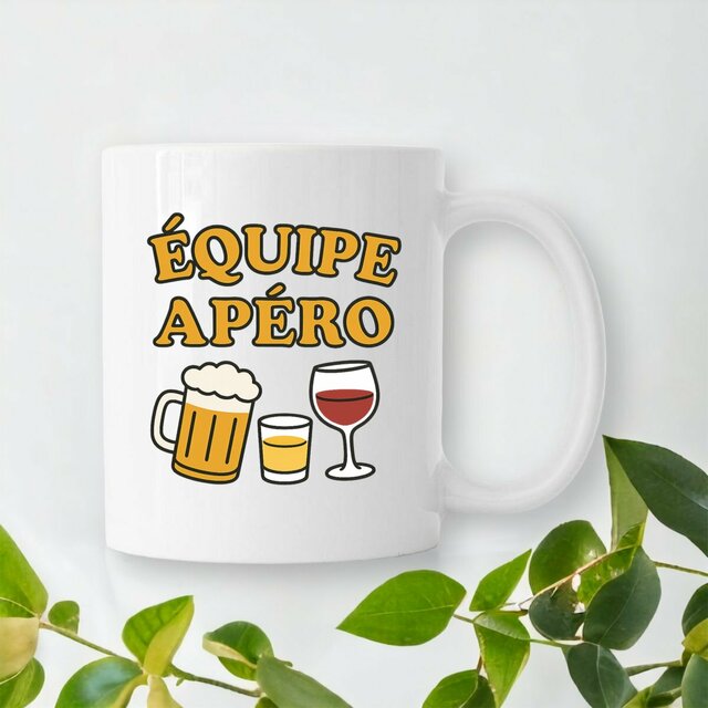 Mug céramique - Idéal pour un cadeau d'équipe apéro