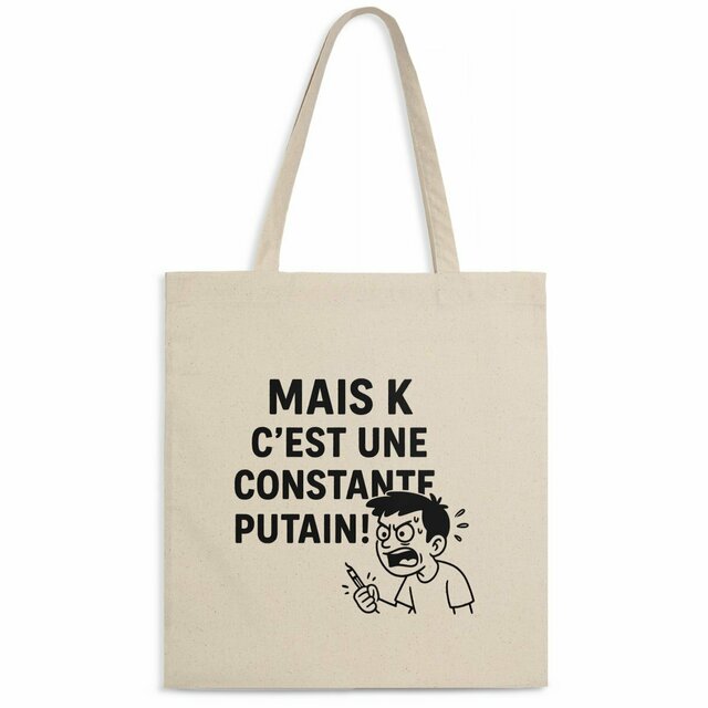 Totebag léger humoristique prépa scientifique - Image