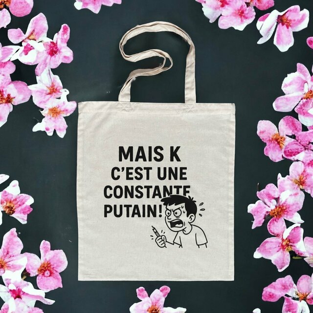 Totebag léger humoristique prépa scientifique
