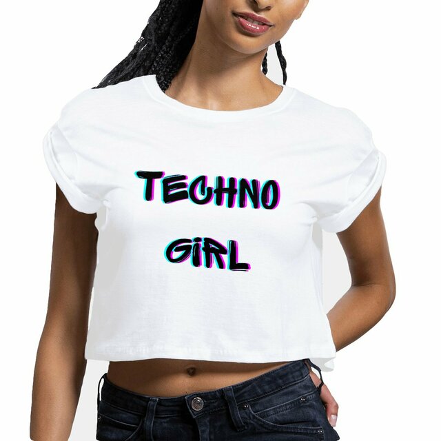 Crop top Femme Techno Girl pour Festivals