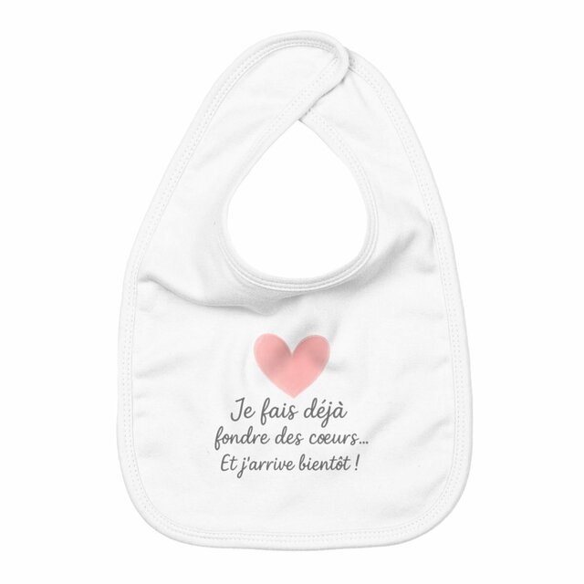Bavoir bébé annonce arrivée - Image