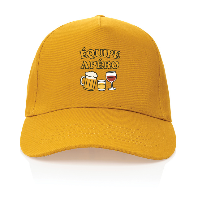 Casquette 100% recyclée humoristique équipe apéro