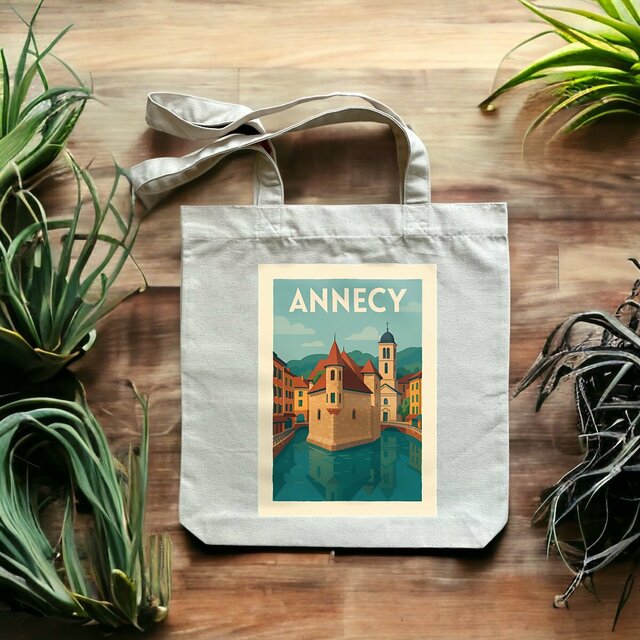 Totebag épais Annecy en couleurs chaleureuses