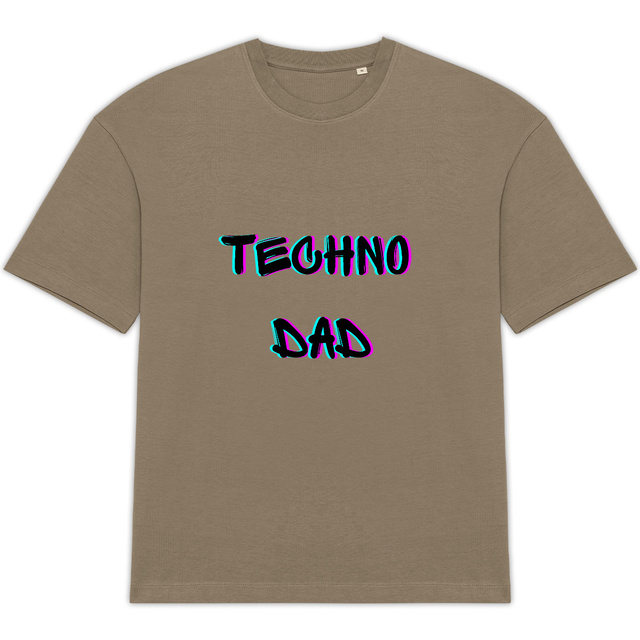 T-shirt Unisexe Oversized Techno Dad - Image