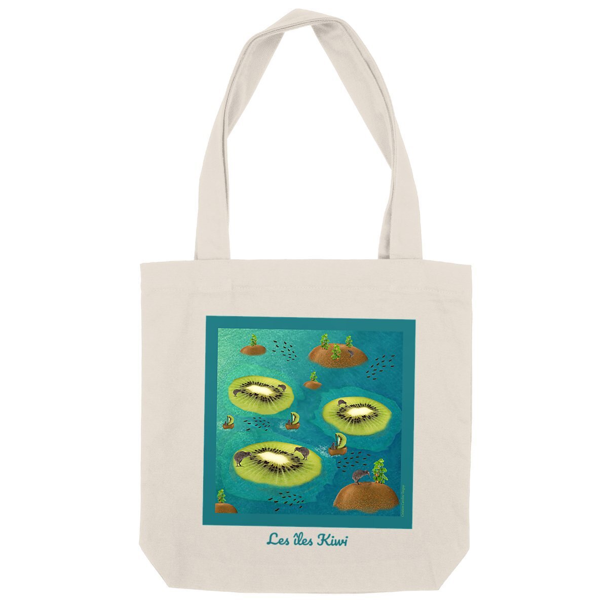 Image back Tote Bag épais "Les îles Kiwi"