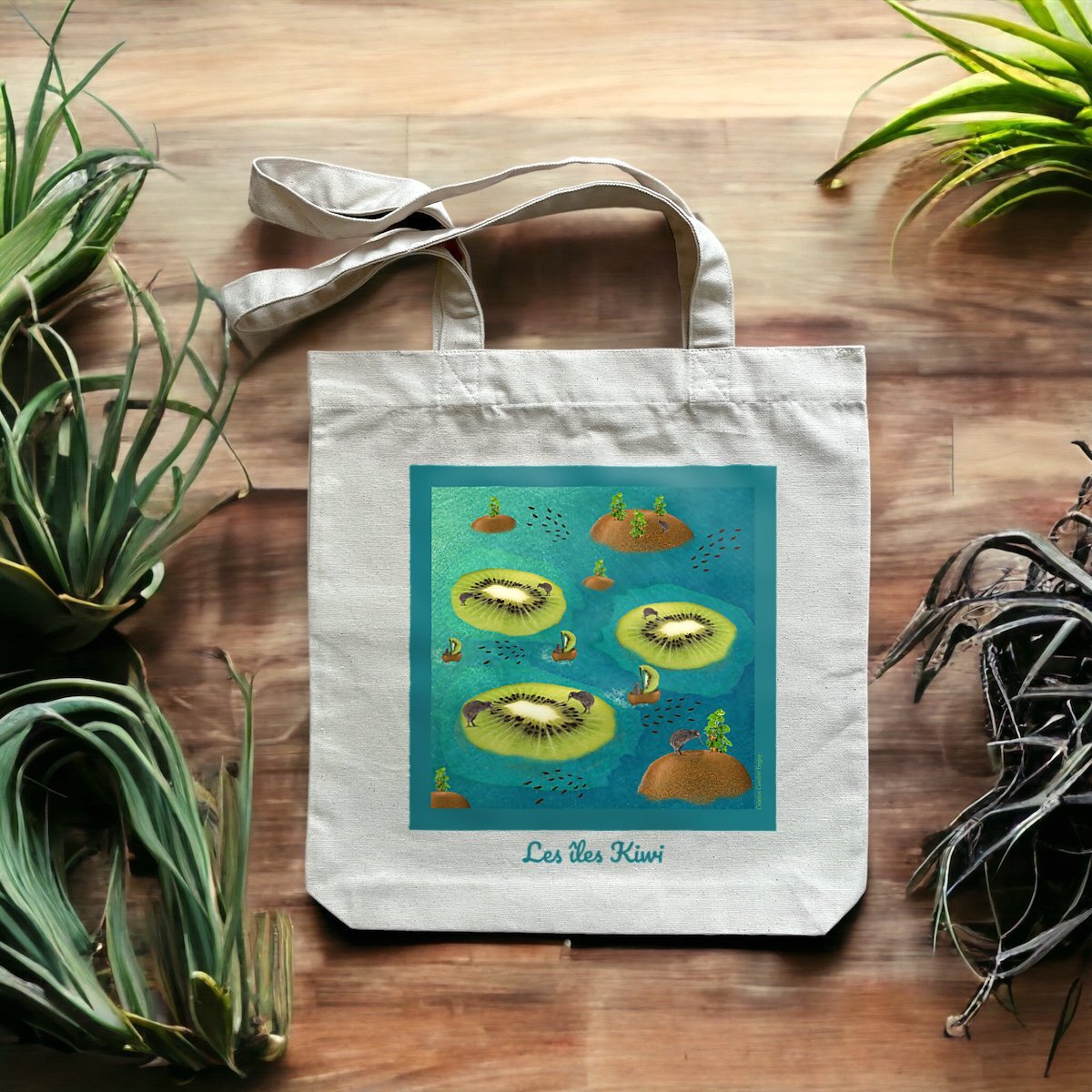 Image front Tote Bag épais "Les îles Kiwi"