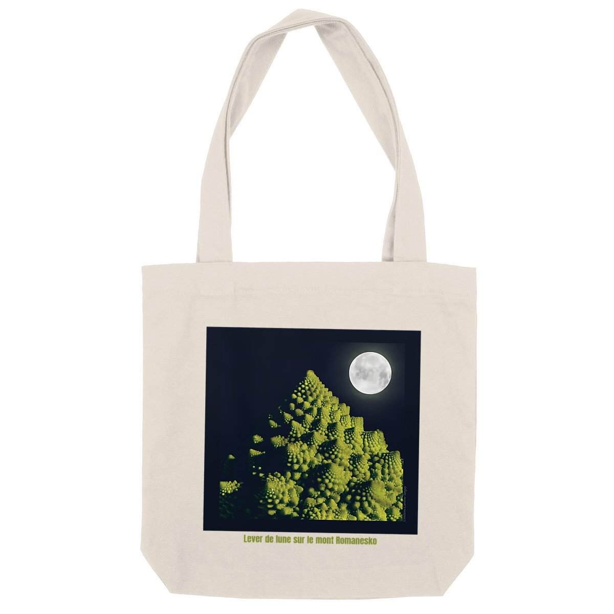 Image back Tote Bag épais "Lever de lune sur le mont Romanesko"