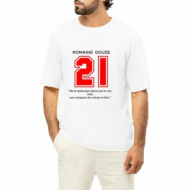 Image front T-shirt Oversized - Romain 12:21