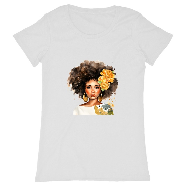 Image back T-shirt Classique - Afro Élégant
