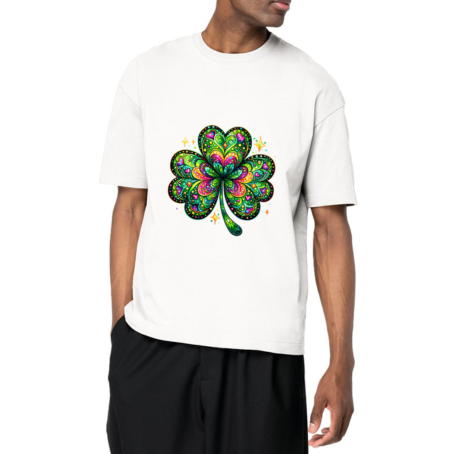 Image front T-shirt Oversized Trèfle 